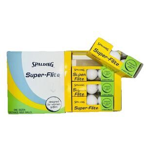 12 NEW Vintage Spaulding Super-Flite Women's Distance Golf Balls